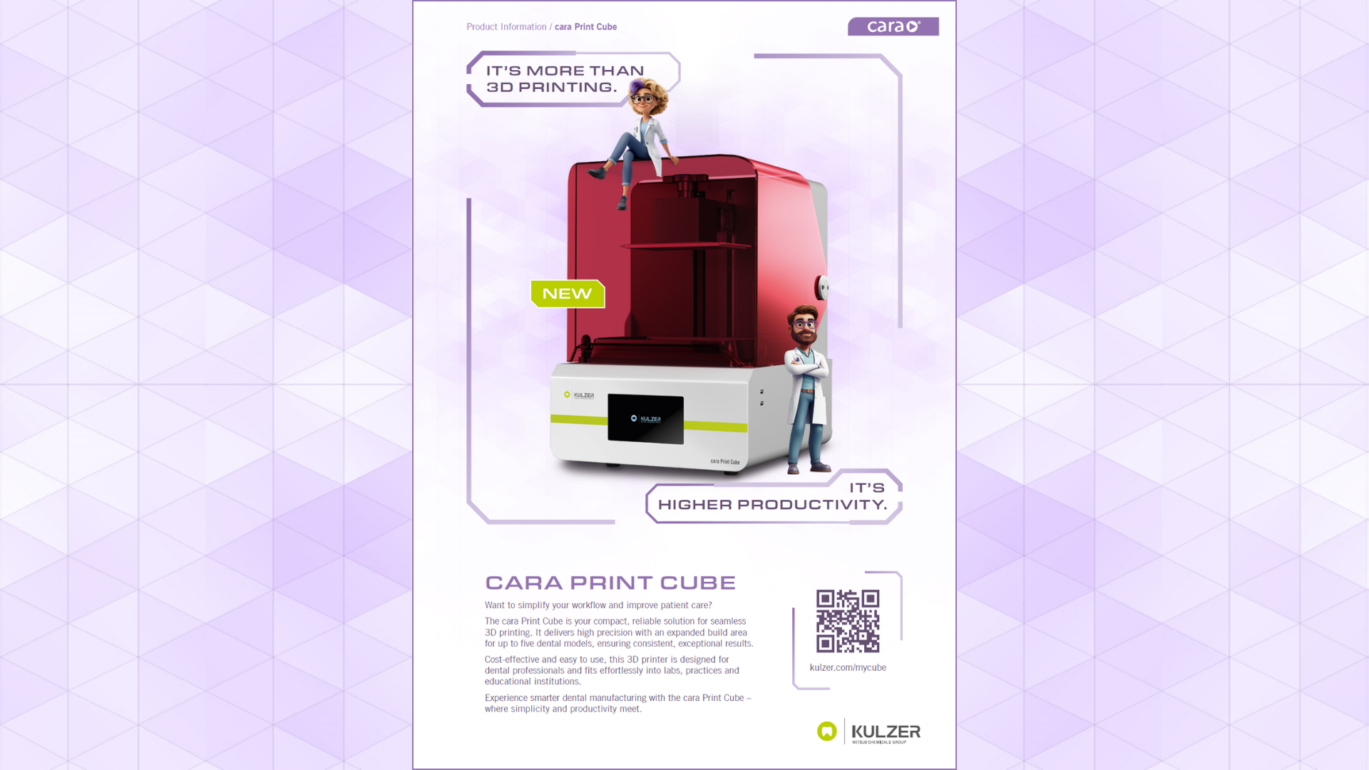 Informação de produto cara Print Cube
