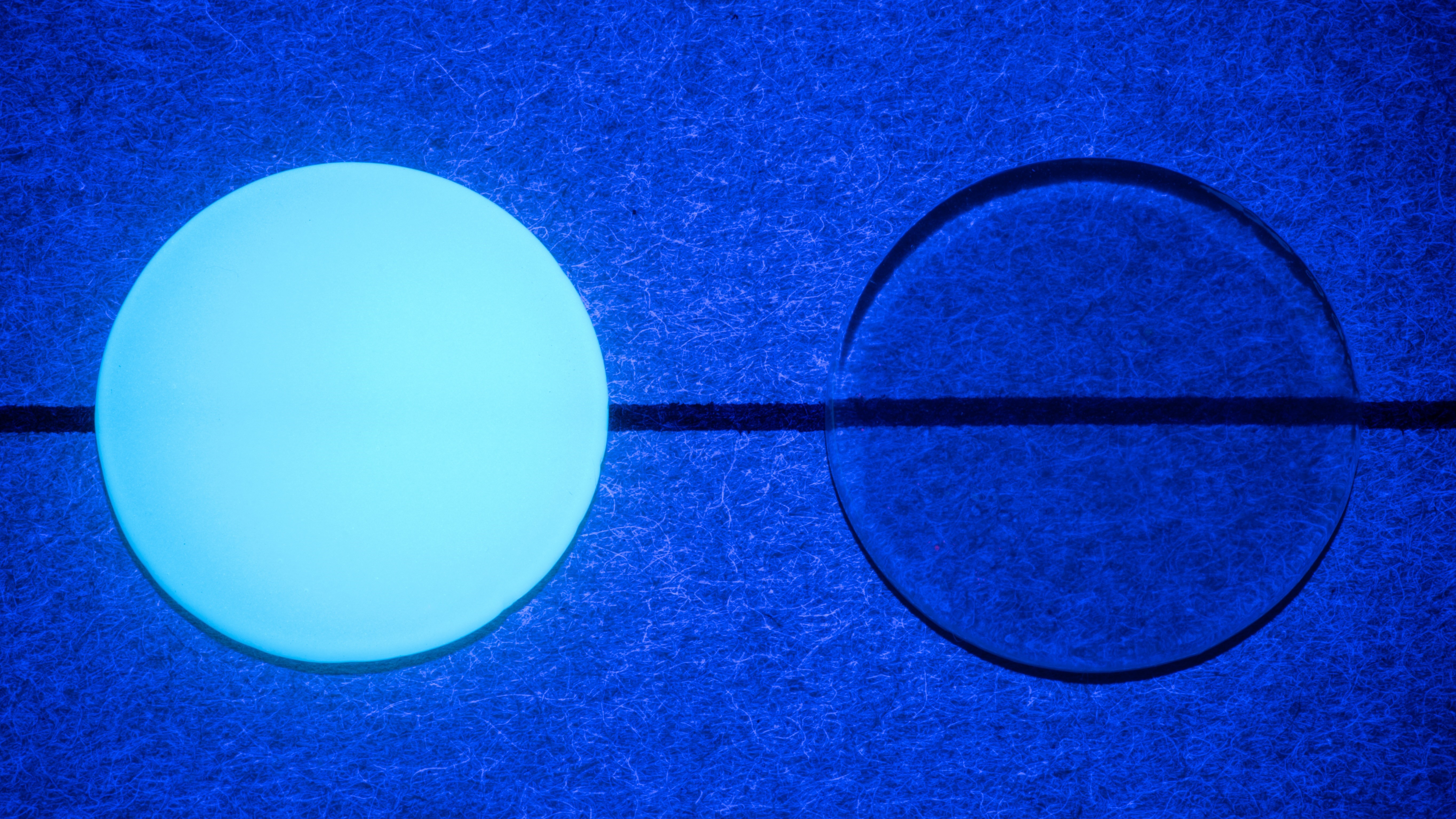 Fluorescência do Glaze Fluo e Glaze
