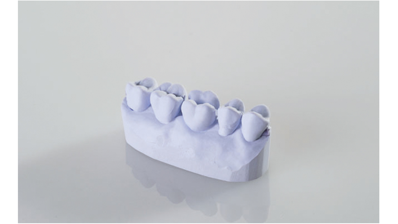 Produção de modelo parcial de silicone